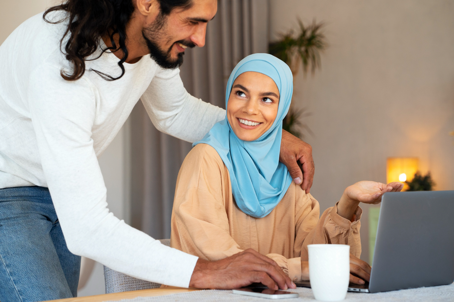 Couple discussing Islamic will and superannuation in NSW