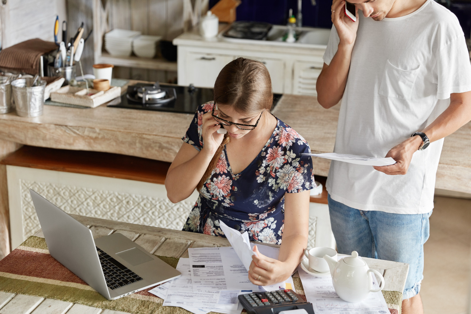 Woman and man discussing ATO tax debt for intestate estate administration